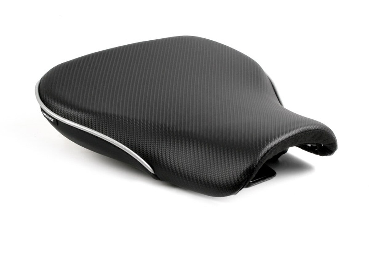 World Sport on the 02-04 Speed Triple (Shown with CarbonFX and Metallic Silver Welt.)